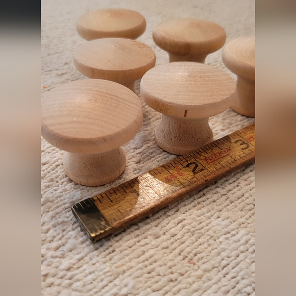 Wood Door Pulls Knobs Lot 41 pieces Different Sizes Wooden Cabinets - Picture 6 of 13